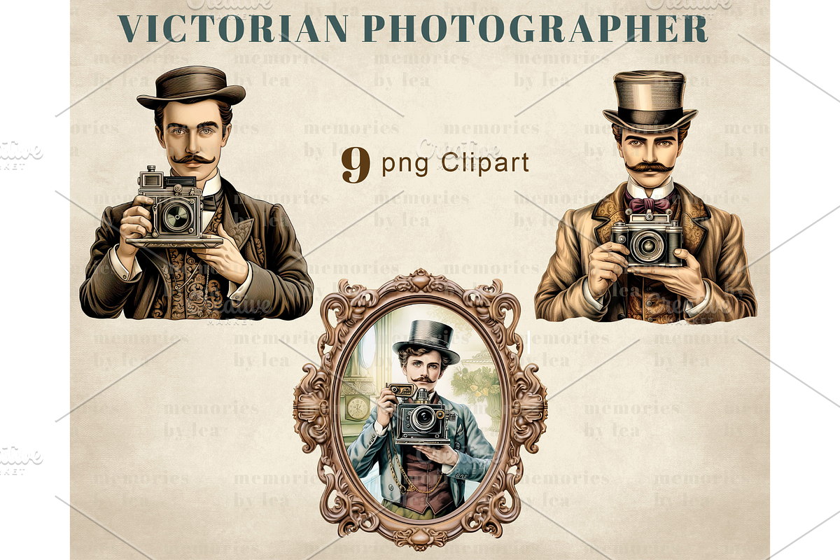 Victorian Photographer PNG Clipart, an Illustration by Memories By Lea (Photo 5 of 9)