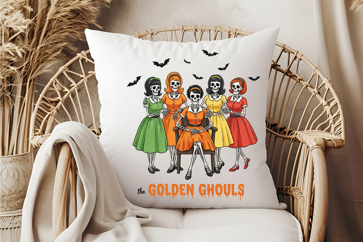The Golden Ghouls Halloween PNG, an Illustration by DreamCafeArt (Photo 5 of 7)
