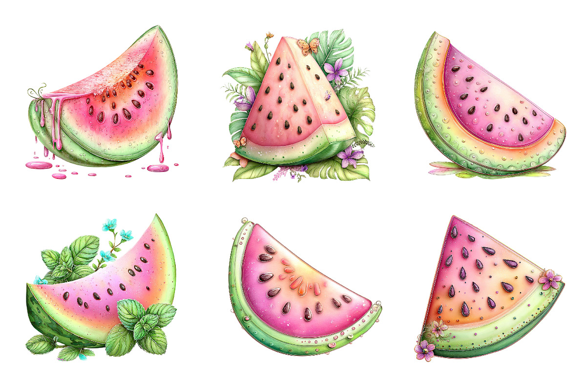 Summer Watermelon PNG, an Illustration by Designworld (Photo 3 of 4)