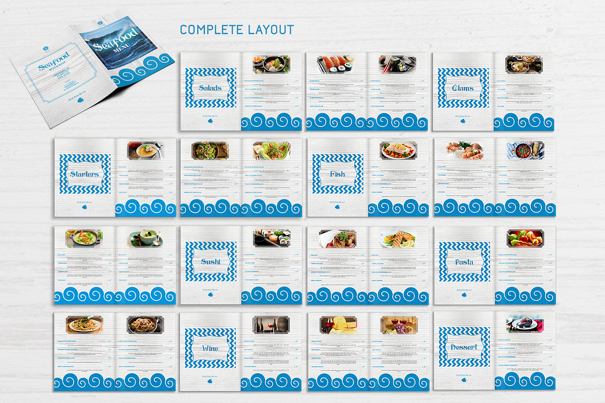 Seafood Menu, a Brochure Template by Boris Cupac (Photo 7 of 7)