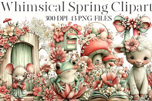 Whimsical Spring Clipart, an Illustration by Designworld