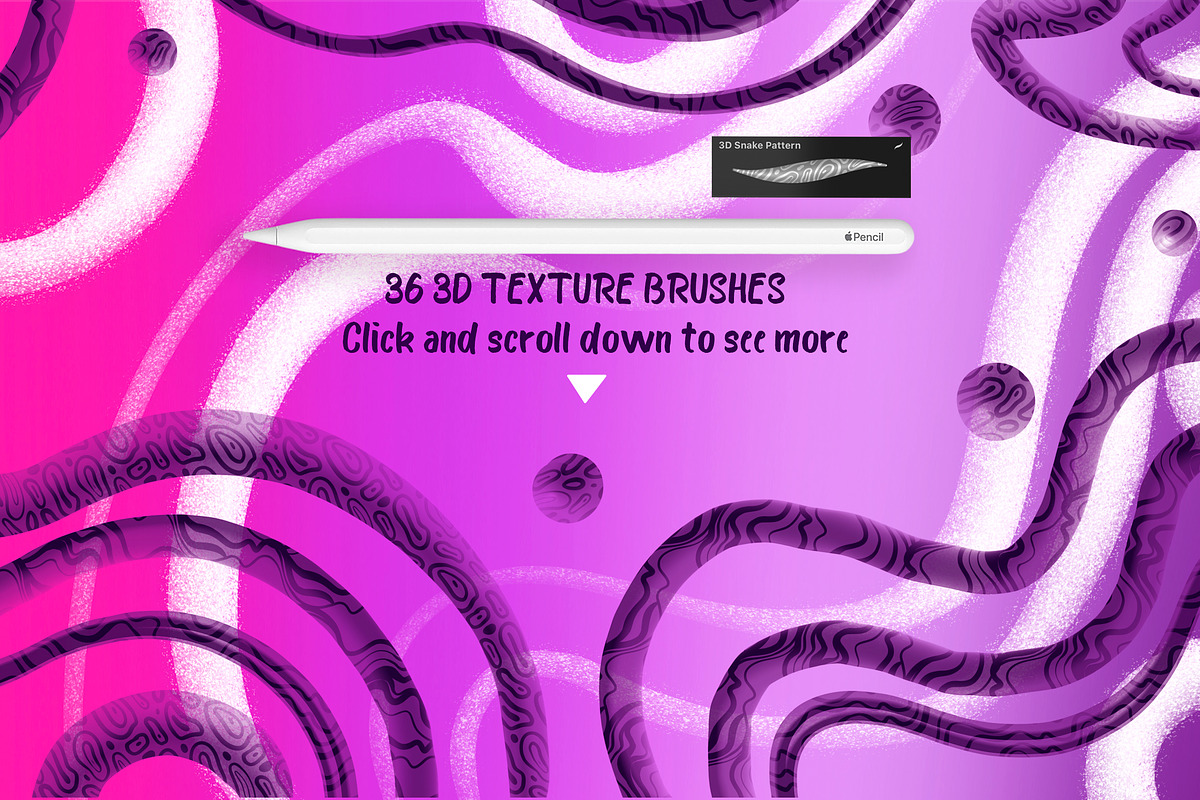3D BRUSHES PROCREATE SET, a Brush Add-On by AlexandraArt (Photo 14 of 16)