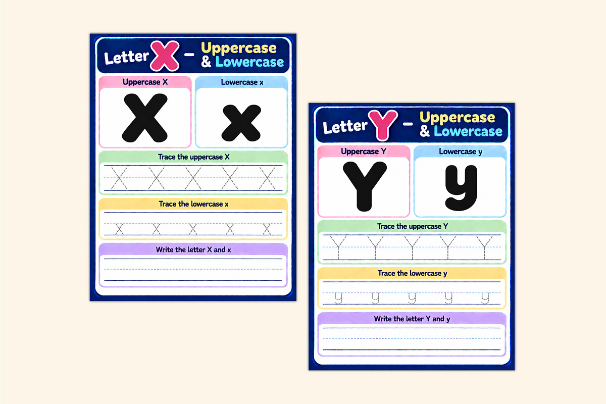 Uppercase & Lowercase Letter Book, a Stationery Template by Shumaya (Photo 5 of 5)