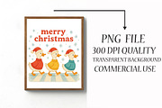 Merry Christmas, Christmas Goose Png, an Illustration by Libby Wishes (Thumbnail 4 of 6)