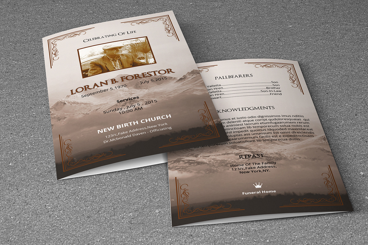 Printable Funeral Template-V287, a Brochure Template by Template Shop (Photo 4 of 4)
