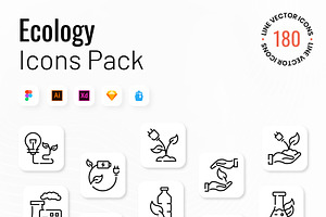 Ecology Icons Pack, an Outline Icon by Brickclay