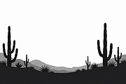 Southwestern Cactus Mountain Vector, an Illustration by hafijul (Thumbnail 6 of 15)