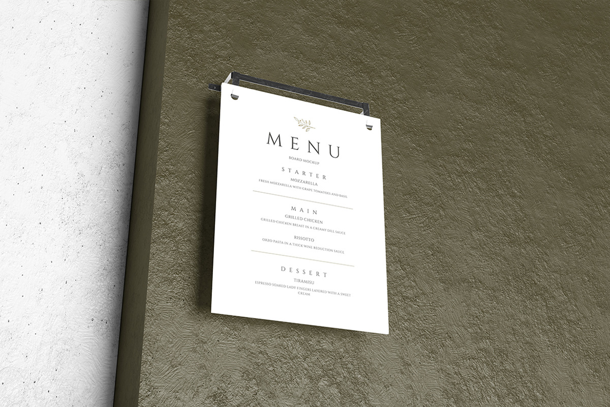 High Quality Menu Board Mockup, an Advertising Mockup by swsi-studio (Photo 2 of 5)