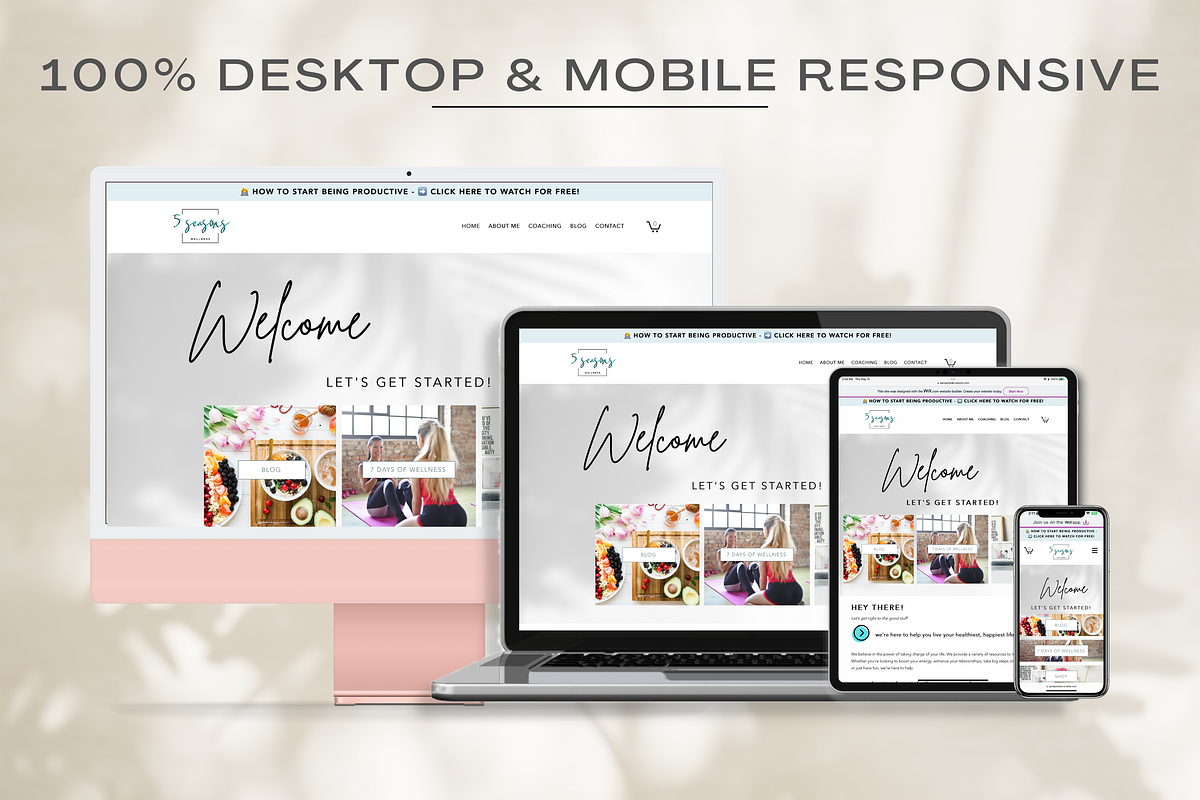 Coaching Website Design Template, a Websites & App Template by Cosmic Design (Photo 7 of 9)