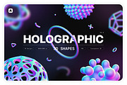 Holographic 3D shapes collection, an Object Graphic by Samolevsky (Thumbnail 1 of 13)