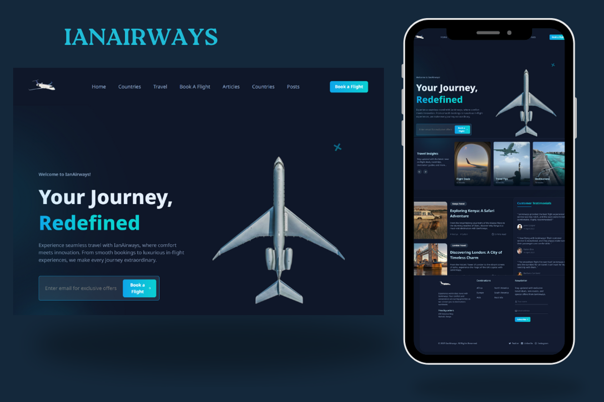 IanAirways- Travel Template, a HTML Template by NomaTemplates (Photo 2 of 22)