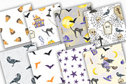Watercolor Halloween Patterns, a Pattern Graphic by SvetaArtStore (Thumbnail 2 of 6)