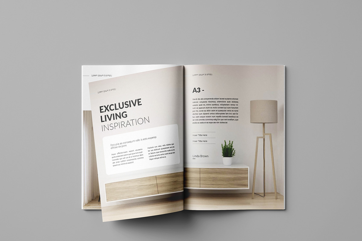 Modern Interior Magazine Layout, a Magazine Template by Seeing-art (Photo 4 of 11)