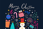 Cristmas holiday set, a Seasonal Illustration by MoleskoStudio (Thumbnail 12 of 18)