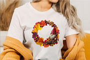 Cute Autumn Gnome PNG Clipart, a Seasonal Illustration by SVGArt (Thumbnail 3 of 5)