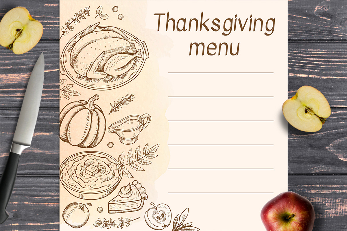 Thanksgiving Dinner Design Kit, a Seasonal Illustration by Artspace (Photo 6 of 9)