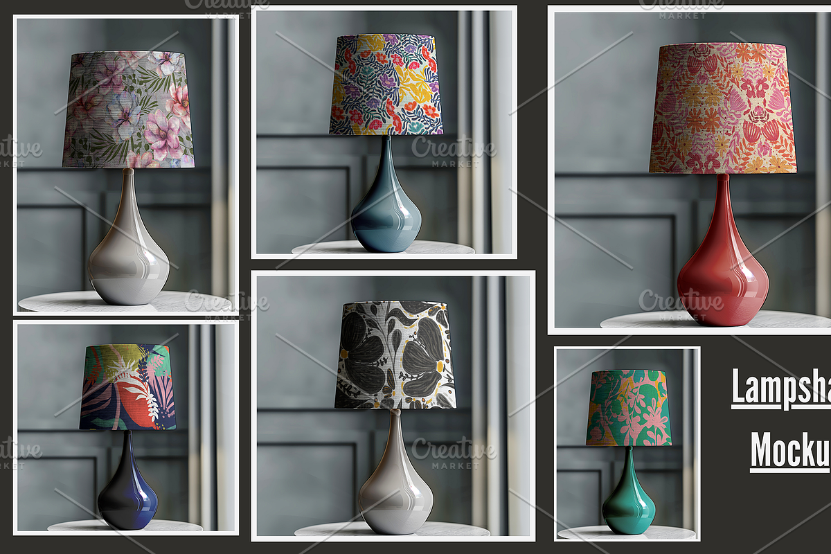 Lampshade Mockup, a Product Mockup by Nora Gad (Photo 1 of 16)