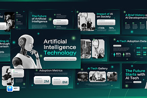AI Technology Keynote, a Presentation Template by Loin Studio