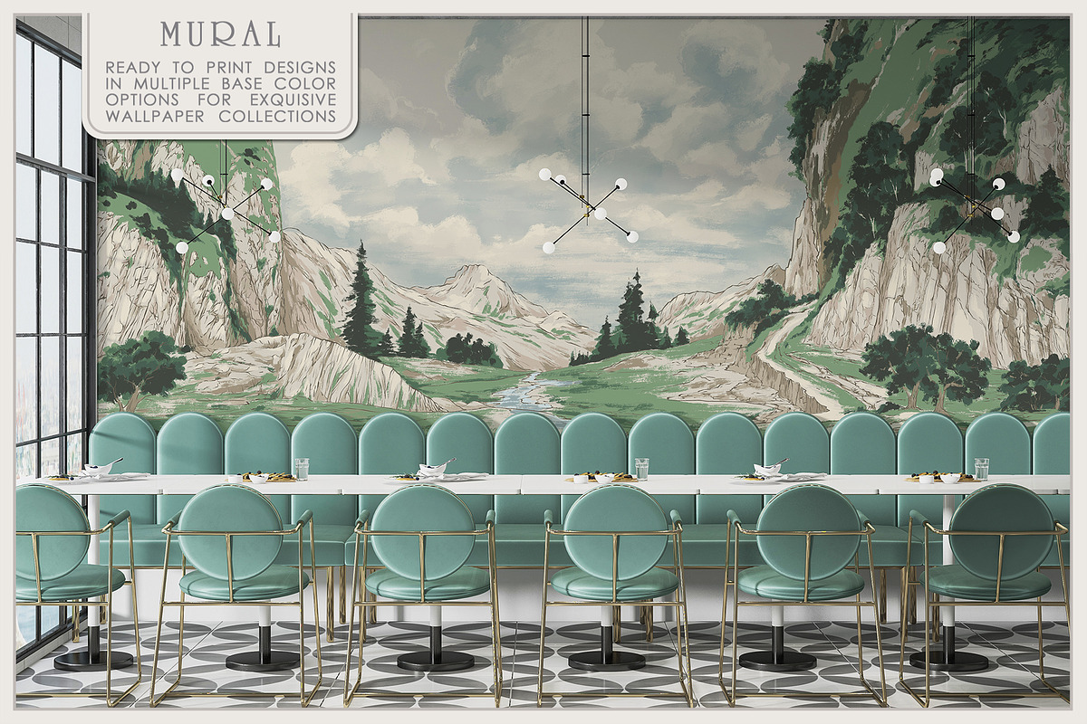 Fresco collectionEmerald Highlands, a Wallpaper Graphic by Natalia0307 (Photo 6 of 9)