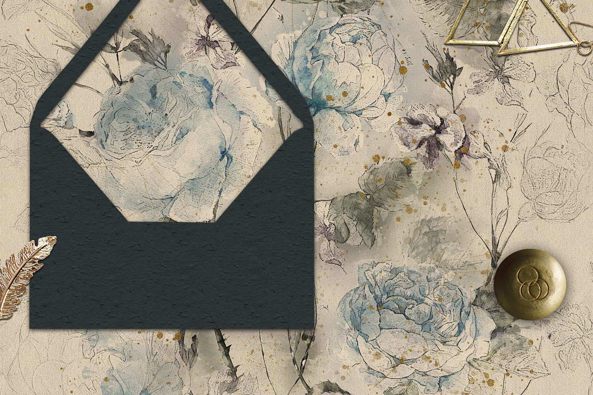 Watercolor Floral Texture, a Texture Graphic by sibel dayı (Photo 3 of 8)