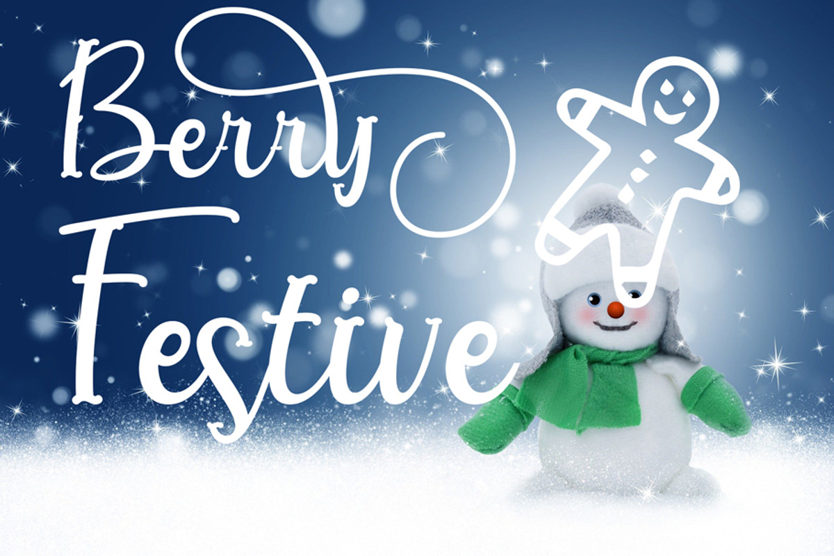 Chris Pine - A Christmas Typeface, a Script Font by Fontcastle (Photo 4 of 9)