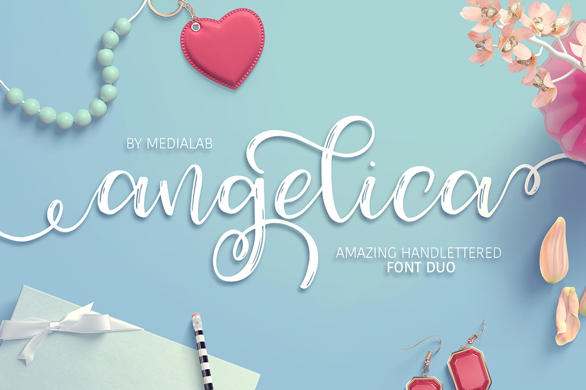 Angelica script with swashes