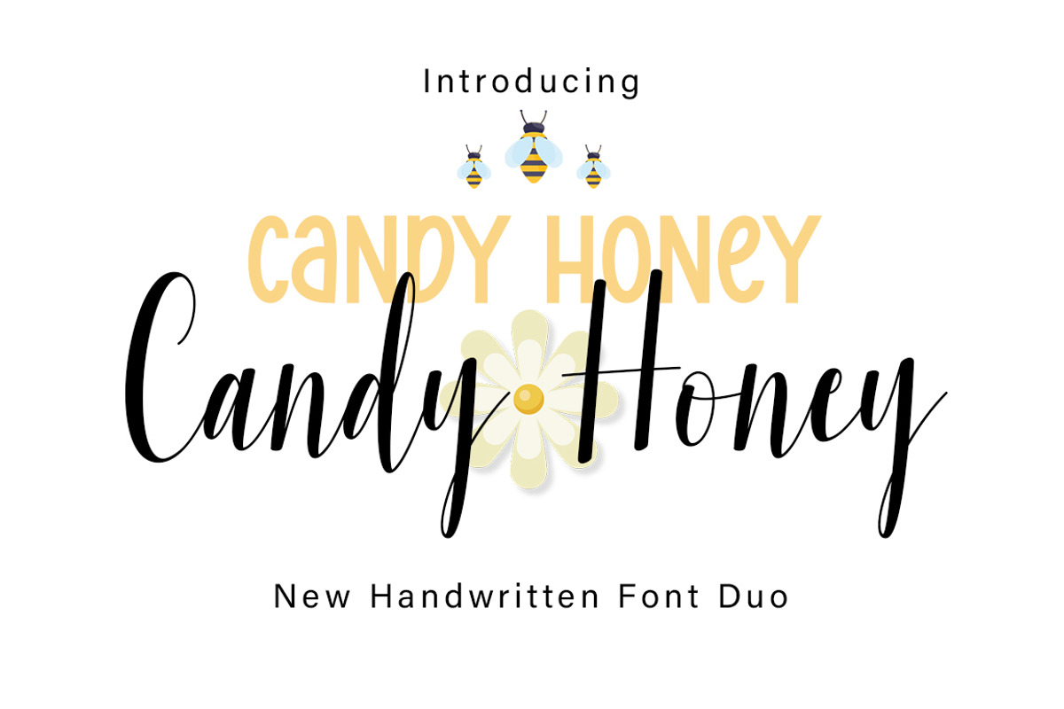 Candy Honey Duo, a Script Font by DN Creative (Photo 1 of 9)