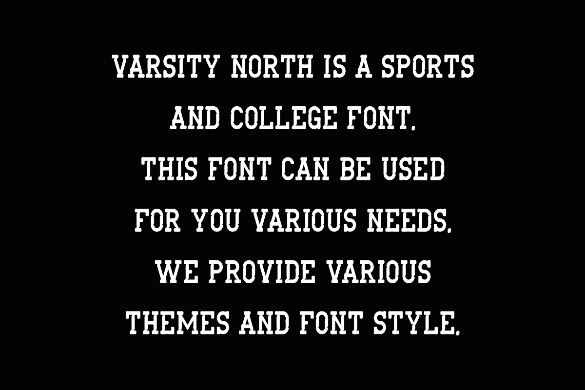 Varsity North - Baseball Font, a Slab Serif Font by Iqsiart Studio (Photo 3 of 6)