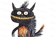 Cartoon monsters PNG stickers, an Animal Illustration by Bubert Art (Thumbnail 3 of 5)