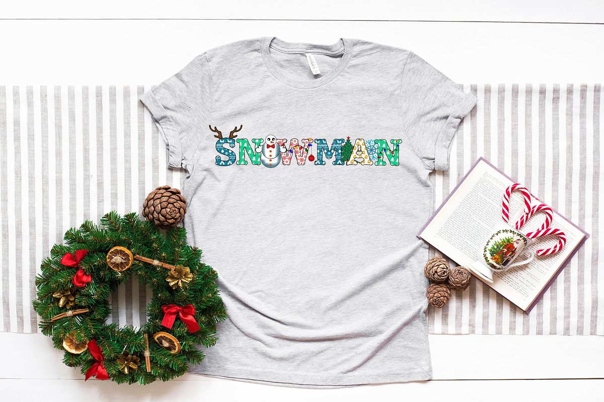 Christmas Doodle Alphabet PNG Bundle, a Graphic by CraftlabSVG (Photo 13 of 13)