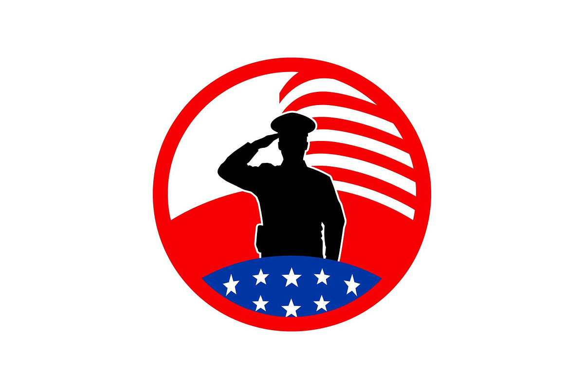 USA Officer Salute Icons Set, an Object Graphic by yasushie (Photo 9 of 16)