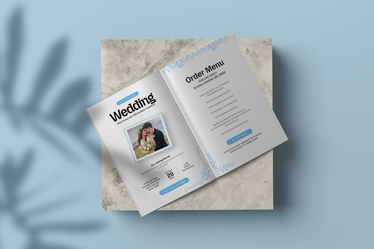 Funeral Program Template, an Invitation Template by Creatiya Type (Photo 6 of 6)