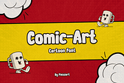 Comic Art - Cartoon Font, a Sans Serif Font by Pinisi ART (Thumbnail 1 of 10)