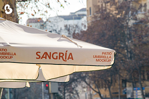 Patio Umbrella Mockup PSD