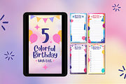 Colorful Happy Birthday Wish List, a Templates & Theme by TemplateCastleStore (Thumbnail 4 of 9)