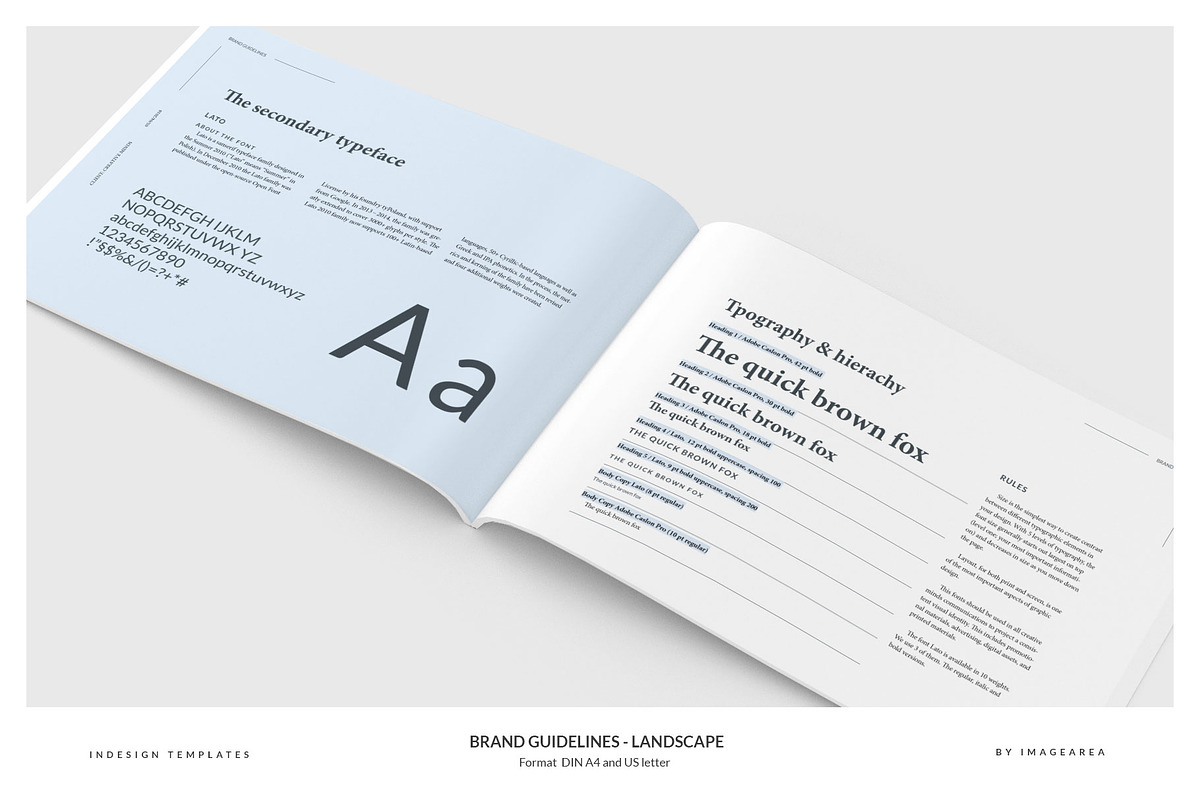 Brand Guidelines - Landscape, a Brochure Template by Imagination Area (Photo 6 of 13)