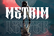 Metrim - Logo Font, a Blackletter Font by Nirmana Visual (Thumbnail 16 of 16)