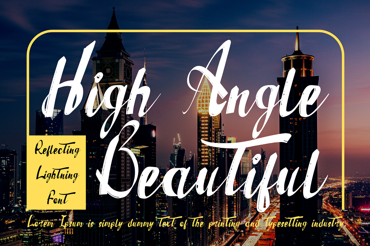 Reflecting Lightning - Brush Font, a Script Font by 177Studio (Photo 5 of 7)