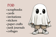 Cute Halloween Ghost. TShirt Sticker, an Animal Illustration by KENO Mascots (Thumbnail 10 of 10)