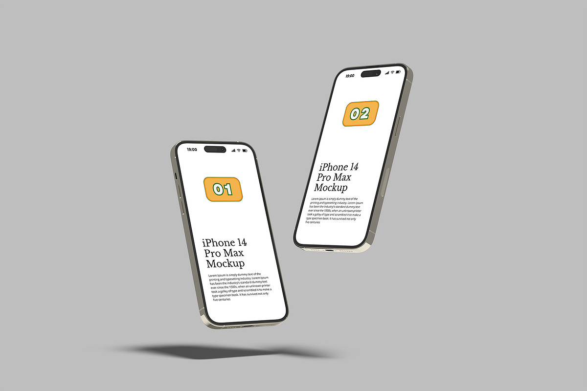 iPhone 14 Pro Max Mockup, an iPhone Mockup by Bangdastudio (Photo 6 of 6)