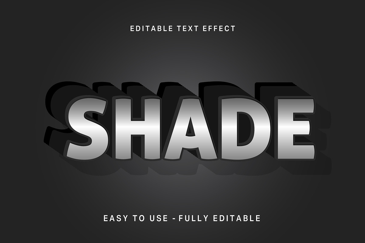 3D Extruded Long Shadow Text Effect