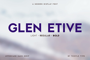 Glen Etive - A Modern Display Font