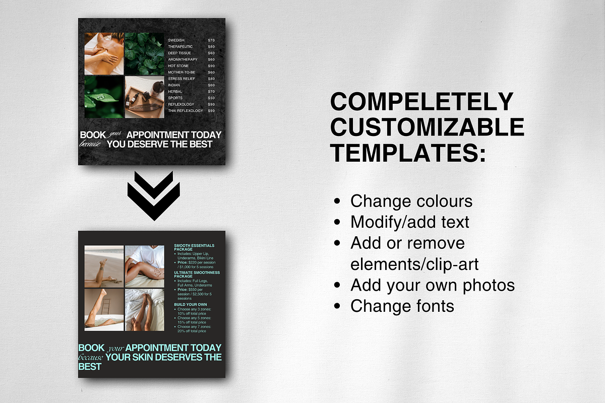 Massage Therapy Instagram Templates, a Social Media Template by DesignsbyMariaStudio (Photo 5 of 9)