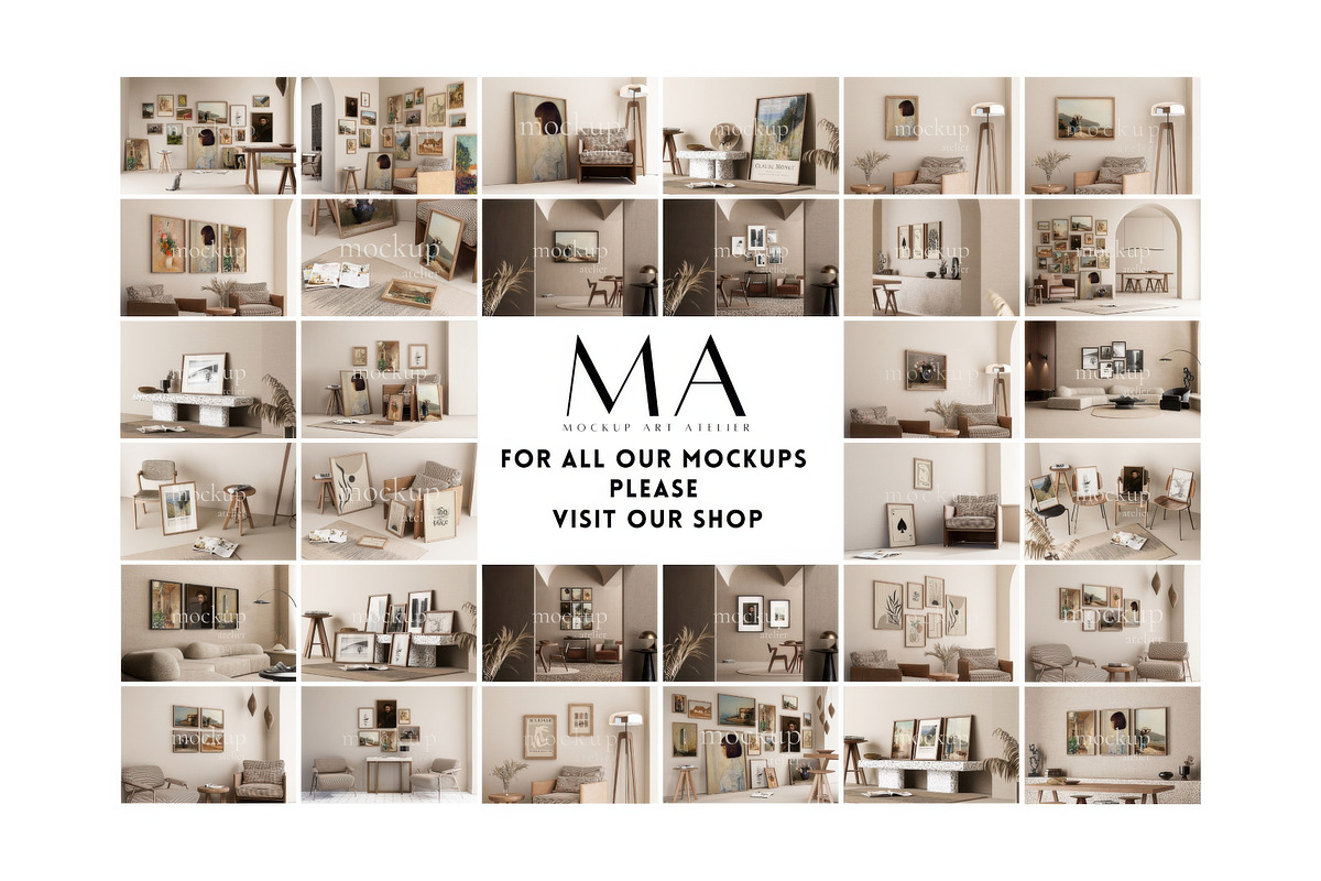 Mega Poster Shop Builder Bundle, a Household Mockup by Mockup Art Atelier (Photo 44 of 61)