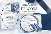 The Age Of Dragons Clipart Set, a Decorative Illustration by ArtCreationsDesign (Thumbnail 8 of 18)