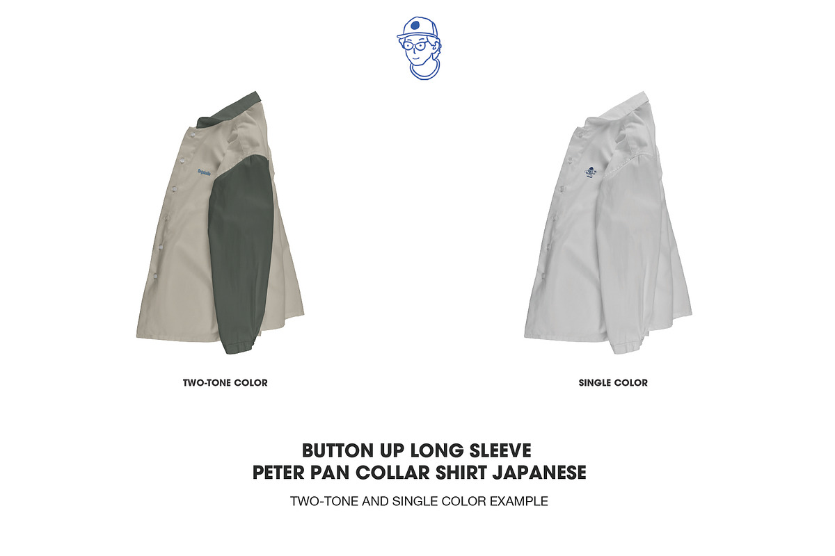 Button up peter pan collar mockup, a Shirt Mockup by made_by_nope (Photo 7 of 7)