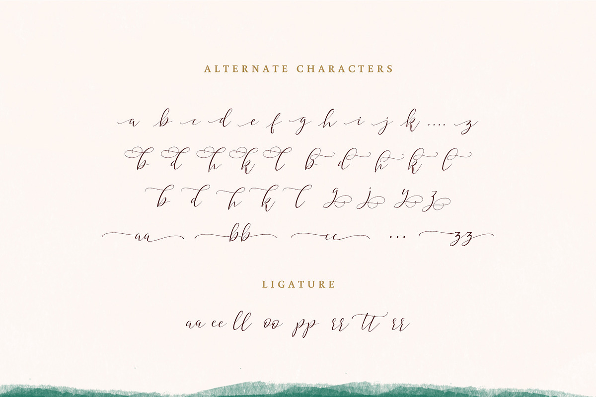 Hyldae Script Font, a Script Font by Get Studio (Photo 10 of 10)