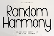 Random Harmony, a Sans Serif Font by FreshTypeINK (Thumbnail 1 of 7)