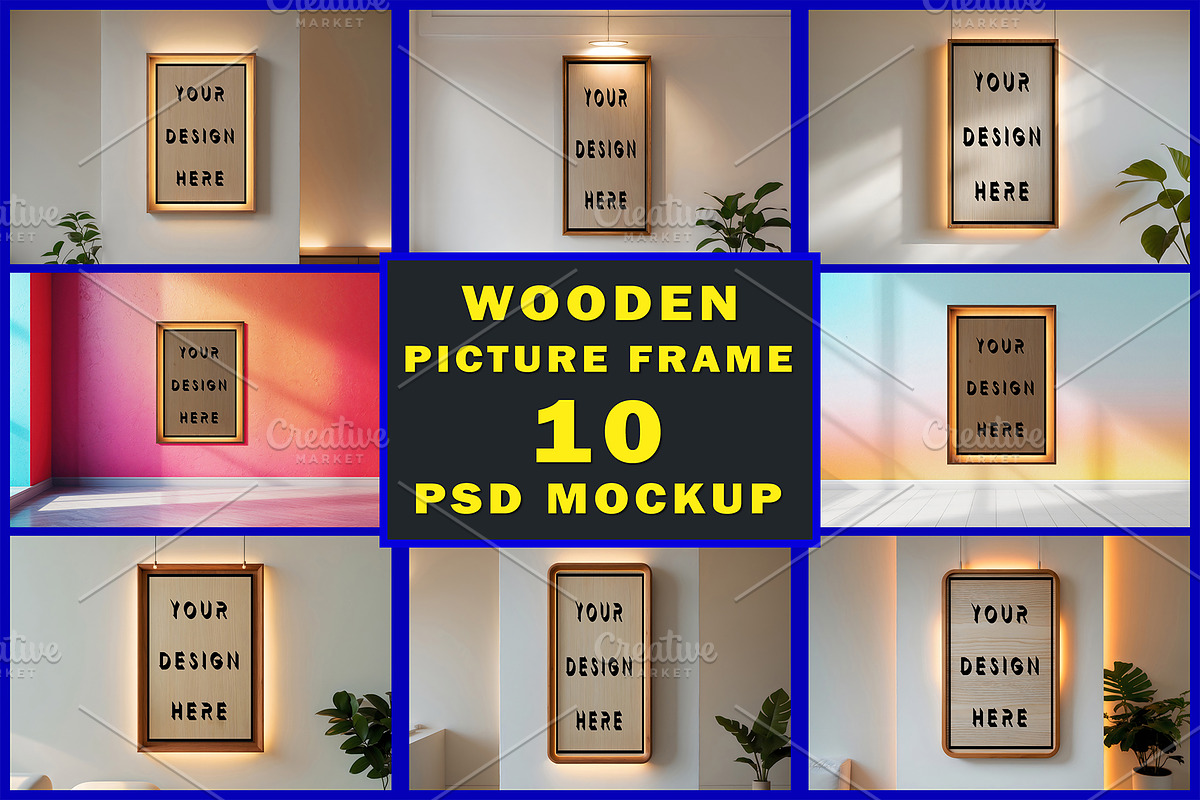 Minimalist Frame Mockup Bundle, an Advertising Mockup by ForhadGFX (Photo 1 of 11)