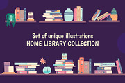 Book Shelves Illustration, a Graphic by 35lab (Thumbnail 2 of 7)
